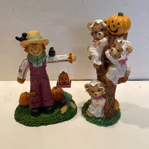 NWOT & Vintage 1990s Set of 2 Harvest or Halloween Figures